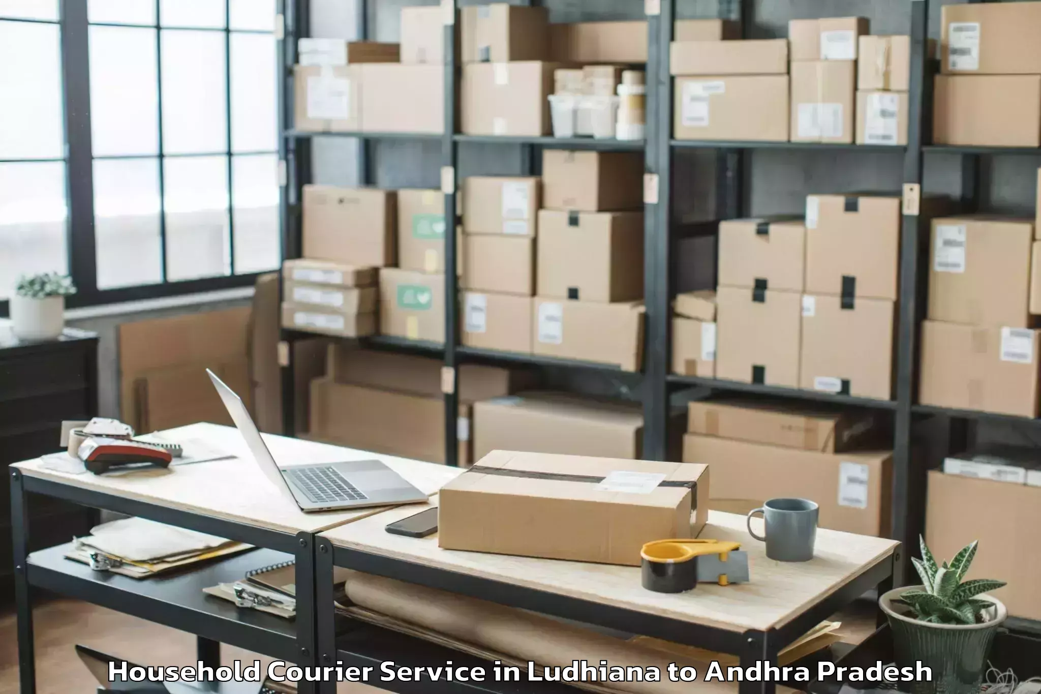 Affordable Ludhiana to Yeddana Pudi Household Courier